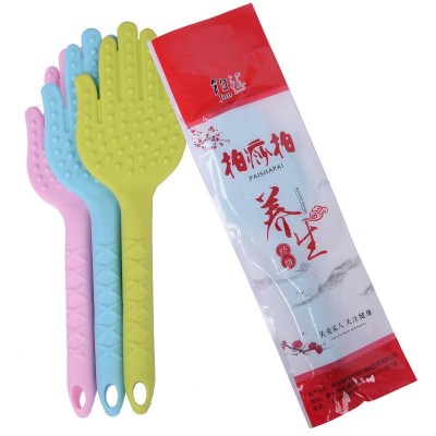 拍痧板硅胶拍健康养生经络拍拍沙板家用拍打板按摩棒全身拍痧掌锤图5