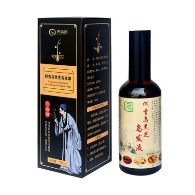 乔芙丽白发转黑乌发液黑灵芝何首乌洗发水育发液增发精华液喷雾图5