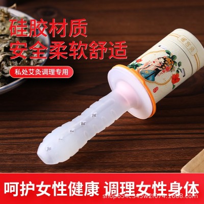 实木制艾灸盒美容院灸馆专用腰腹部灸盒隔姜灸家用控温随身灸器具图5