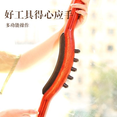 砭石电热擀筋棒杵刮痧刀拨筋按摩仪全身疏通家用能量石揉腹棒工图3