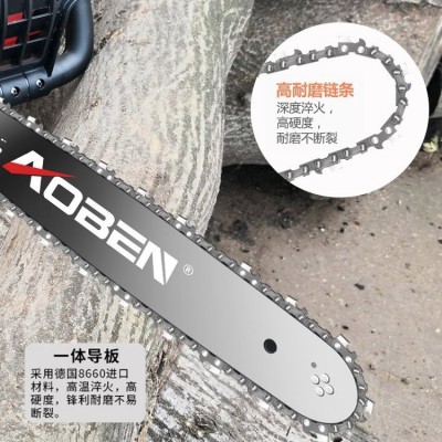 奥奔电锯伐木锯家用小型手持220V多功能手提式电链锯木工电动电据图3