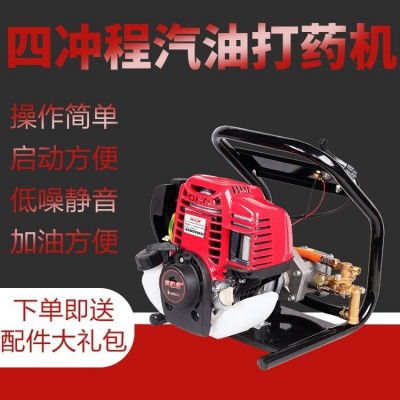 手提汽油打药机高压四冲程消毒机果树喷雾机园林喷雾器农用洗车机图4