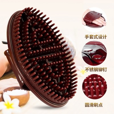 摩羯刷身体精油刷魔蝎刷腰腹部头部按摩五行经络刷硅胶美体小腿刷图4