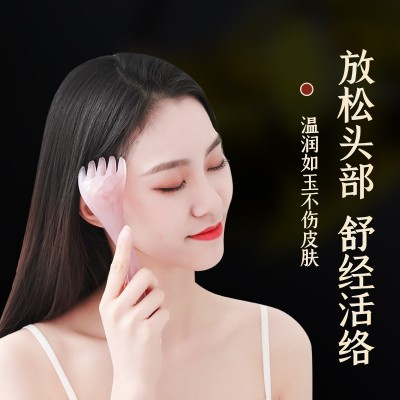 头部按摩器五爪头疗梳按摩爪按摩经络梳树脂点穴挠抓头皮按头神器图2