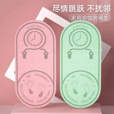 跳绳瑜伽健身垫子 家用室内运动地垫 减震防滑毯垫楼下隔音静音图2