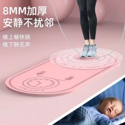 跳绳瑜伽健身垫子 家用室内运动地垫 减震防滑毯垫楼下隔音静音图4
