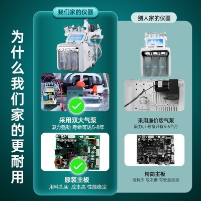 小气泡美容仪器美容院专用清洁仪氢氧大气泡皮肤管理仪注氧吸黑头图3