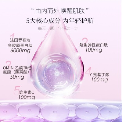 现货燕窝胶原蛋白肽口服液代 工唾液酸鲣鱼弹性蛋白饮品o em贴 牌图4