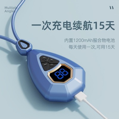 颈椎按摩仪迷你脉冲便携吊坠挂脖护颈仪肩颈智能颈部按摩器厂家图4