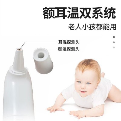 手持人体额温测温仪二合一额温枪耳温枪R9宝宝红外线体温枪体温计图3