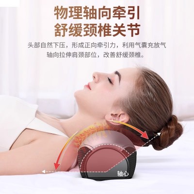 颈椎按摩器颈部肩颈按摩仪热敷脖子神器疏通脊椎智能护颈枕图2