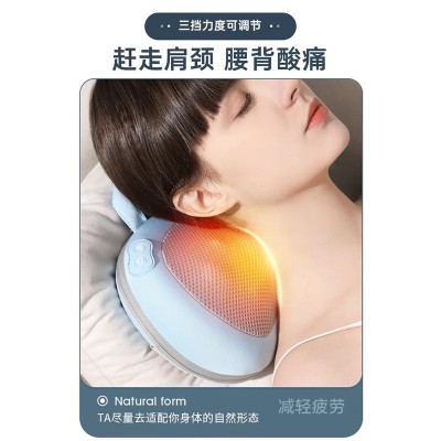 颈椎按摩器全身多功能腰部背部颈部揉捏车载办公室靠垫充电按摩仪图2