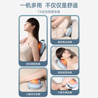 颈椎按摩器全身多功能腰部背部颈部揉捏车载办公室靠垫充电按摩仪图3