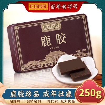 【工厂批发】鹿胶男性滋补品鹿角胶鹿茸鹿胶糕礼盒装250g图2