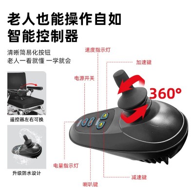 可折叠轮椅孕妇残疾人老人代步坐便椅手动轮椅半坐式电动轮椅图2