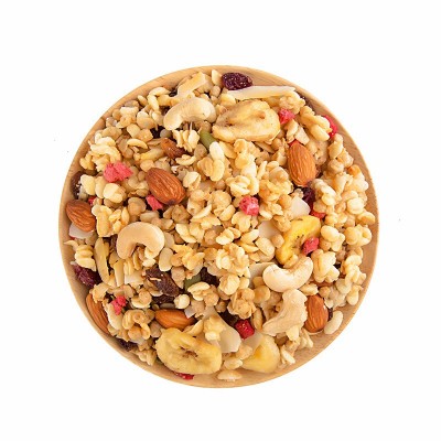 小丫快跑55%水果坚果麦片750g干吃即食谷物每日早餐冲饮零食脆麦图3