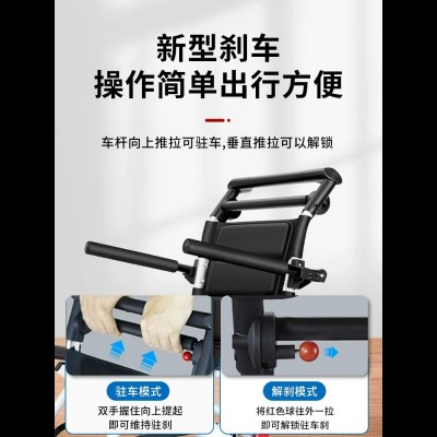 玉祈铝合金手动轮椅车折叠轻便老年人身心障碍人士手推车超 轻可携图2