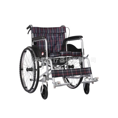 厂家现货残疾人轻便折叠轮椅 老人家用护理手动轮椅 老年人代步车