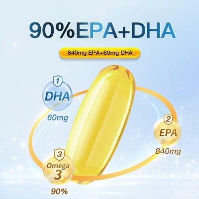 高含量94%欧米伽-3无糖型鱼油批发代发中老年90%EPA+DHA深海鱼油