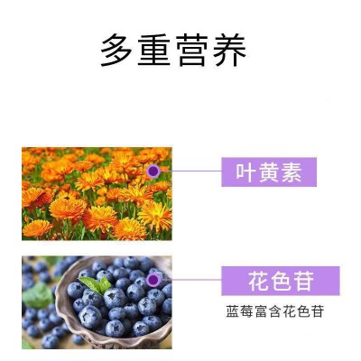 敬修堂蓝莓叶黄素酯咀嚼片无糖型成人儿童学生休闲食品蓝莓味糖果图2