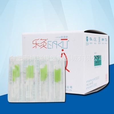 乐灸牌一次性塑柄无菌针灸针细针灸针0.12 0.14气化针500支/盒图4
