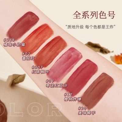 NOVO轻羽柔雾翅膀水唇釉 上嘴水光成膜哑光唇彩持久不沾杯口红女图2