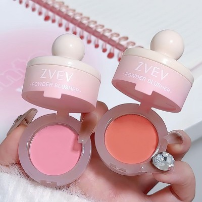 ZVEV~罐罐元气腮红泥韩系纯欲少女自然服帖不飞粉腮红修抖音同款图4