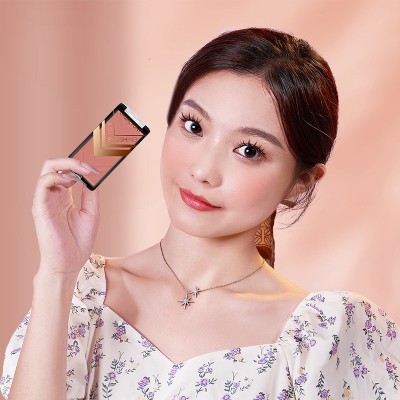 L AGIRL PONY单色腮红腮紫新款腮红女学生高光修容盘胭脂四色腮红图2