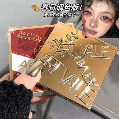 启迪芙金印迹九色眼影盘微闪光妆容自然百搭大地色一盘多用眼影图3