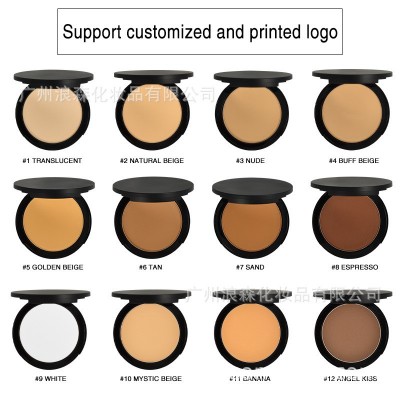 现货中性无logo粉饼 控油定妆Compact Powder修容粉饼跨境美妆图5