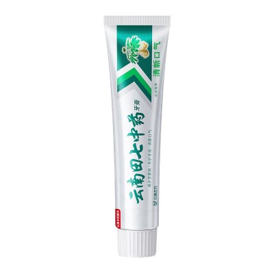 批发云南三七草本牙膏清新口气减少口臭洁白去渍去黄田七牙 膏正品图1