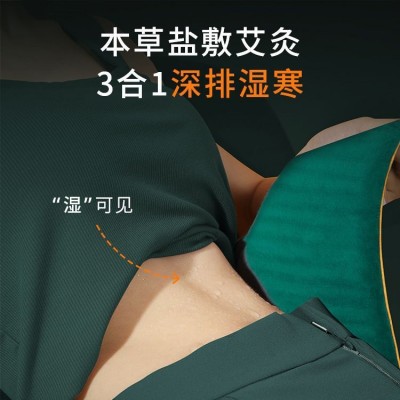木顿电加热盐袋海盐理疗粗盐护腰热敷包电热艾灸艾草肩颈家 用盐包图2
