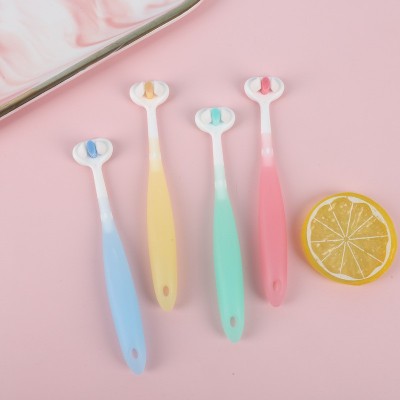 儿童三面牙刷万毛软毛2一3 6一12岁换牙期男女宝宝u型六面刷神器图4