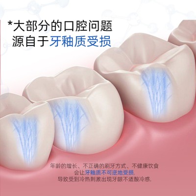 AD55羟基磷灰石牙膏正品锁白去渍去口臭去黄清新口气护龈修护牙膏图3