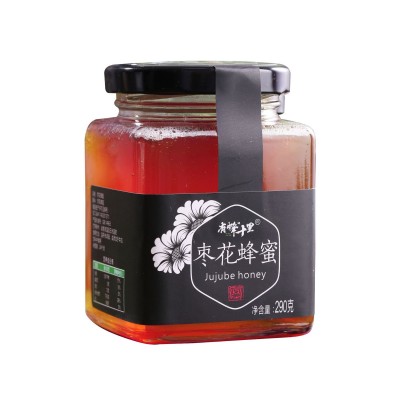 源头工厂深山蜜源290克小罐现货批发高浓度粘稠液态成熟枣花蜂蜜图5
