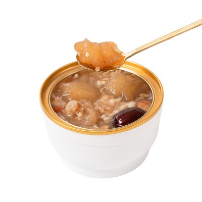即食鱼胶滋补鲜炖厚椰乳芋泥黑米花胶粥桂圆莲子鱼胶粥可OEM贴牌图5