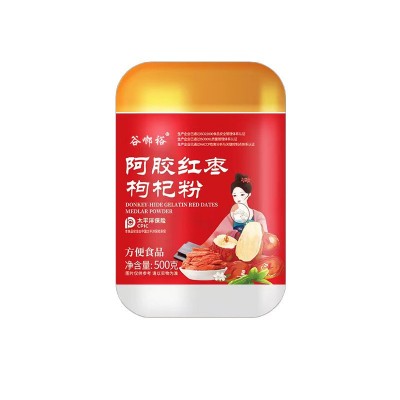 阿胶红枣枸杞粉营养早餐冲饮即食谷物杂粮代餐粉阿胶五红粉图5