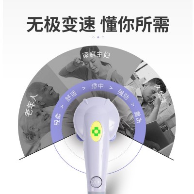 999七头按摩棒散装2in1无级调速插电按摩捶手持式海豚按摩器图3