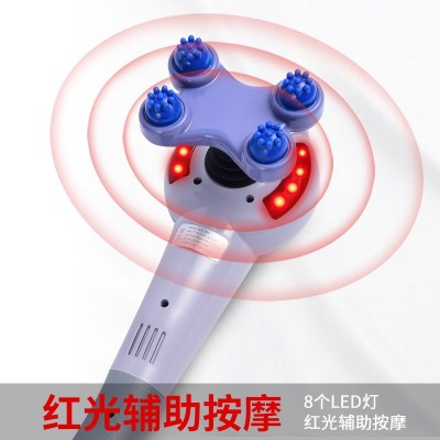 999七头按摩棒散装2in1无级调速插电按摩捶手持式海豚按摩器图2
