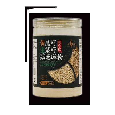 批发厂家黄生黑黄瓜籽生菜籽黑芝麻粉代餐粉加工五谷粉杂粮 粉原料图5