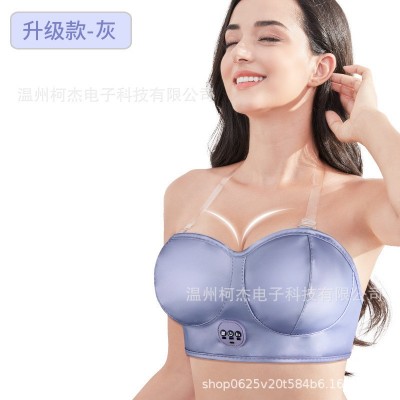 电动胸部按摩器智能热敷震动美胸宝家用丰胸仪按摩胸罩跨境专供图5