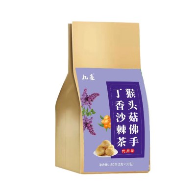 猴头菇佛手丁香沙棘茶 茯苓丁香大麦袋泡茶源头厂家批发支持代发图5