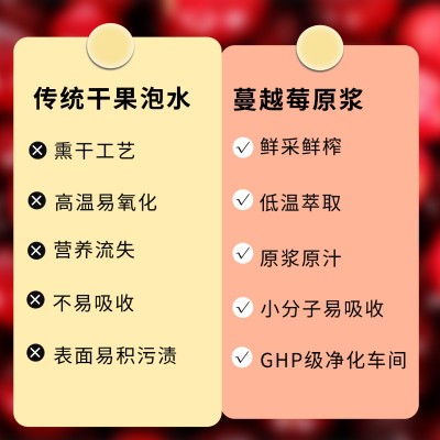 蔓越莓原浆鲜榨果汁果蔬饮料浓缩液膳食纤维发酵原液批发一件代发图4