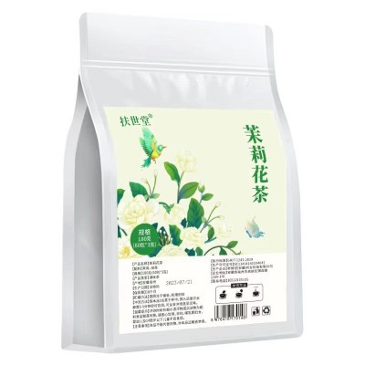 【东方某树平替版】扶世堂茉莉绿茶浓香型绿茶可冷泡茉莉飘 雪60包图5