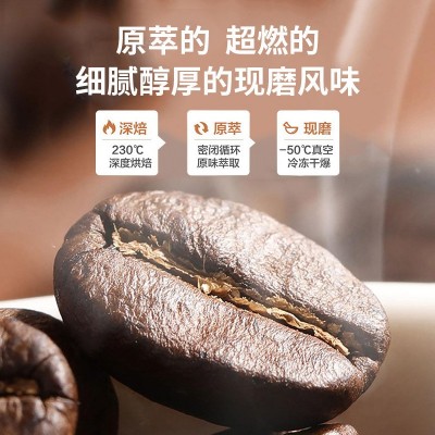 左旋肉碱黑咖啡盒装小粒浓郁速溶纯咖啡直播代发源头厂货批发图4