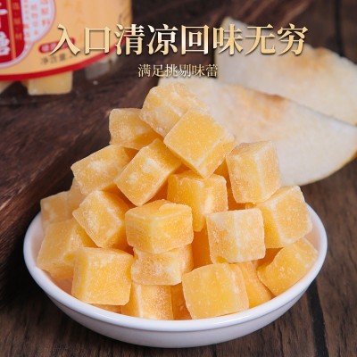 梨膏糖北京同仁堂百草罗汉果梨膏糖清凉薄荷味零食手工梨膏糖代发图3