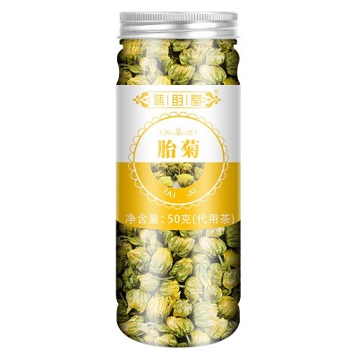 谯韵堂 胎菊50g/罐装 胎菊王 花茶菊花头采新花 一件代发图5