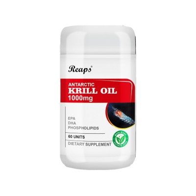 Reaps美国高含量纯南极磷虾油50%海洋磷脂深海鱼油含虾青素软胶囊图5