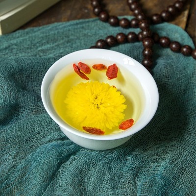 2021年新花婺源皇菊 晓起皇菊丝朵一杯黄菊散罐装菊花茶厂家直销图3