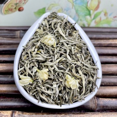 2024新茶浓香型茉莉小金针广西横县原产地茉莉花茶雪芽厂家散装批图2